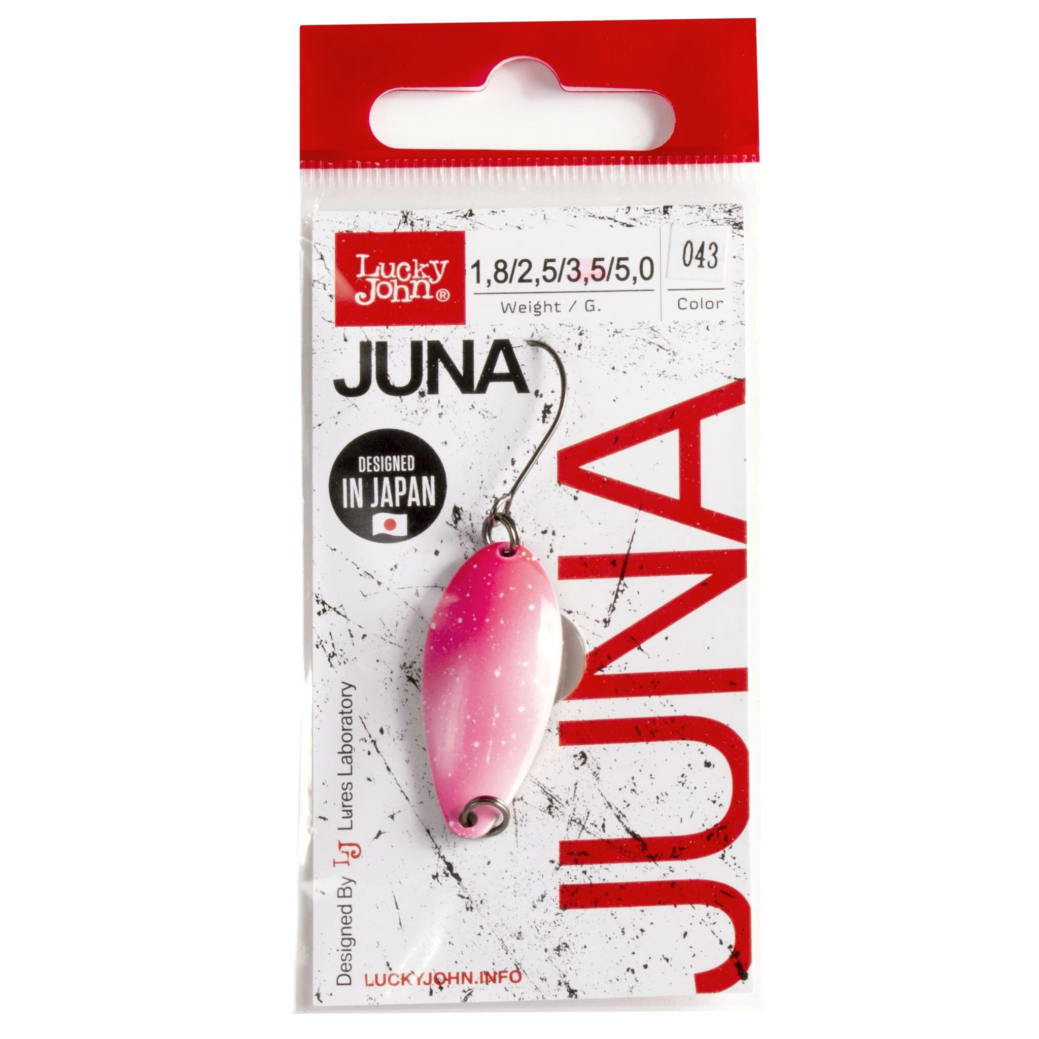 Колеблющаяся Блесна Lucky John Juna 3,5 гр 33 мм 043   LJJU35-043 — крупный план
	                                    2