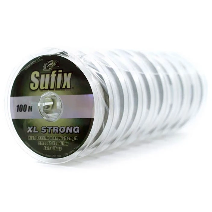 Леска монофильная Sufix XL Strong x10 100 м 0,18 мм Прозрачная   DS1XL018024A9X — характеристики,  особенности конструкции