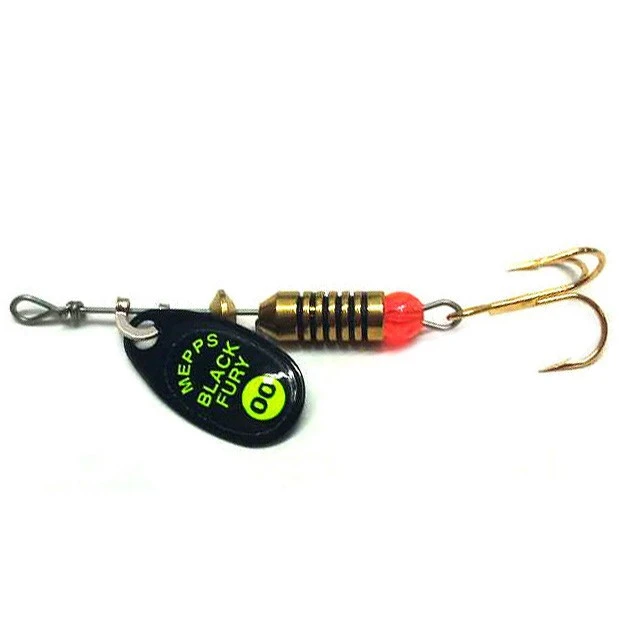 Вращающаяся Блесна Mepps Comet Black Fury №00 1,5 гр NR Fluo Chart   cbf-00-n-fch — характеристики,  особенности конструкции