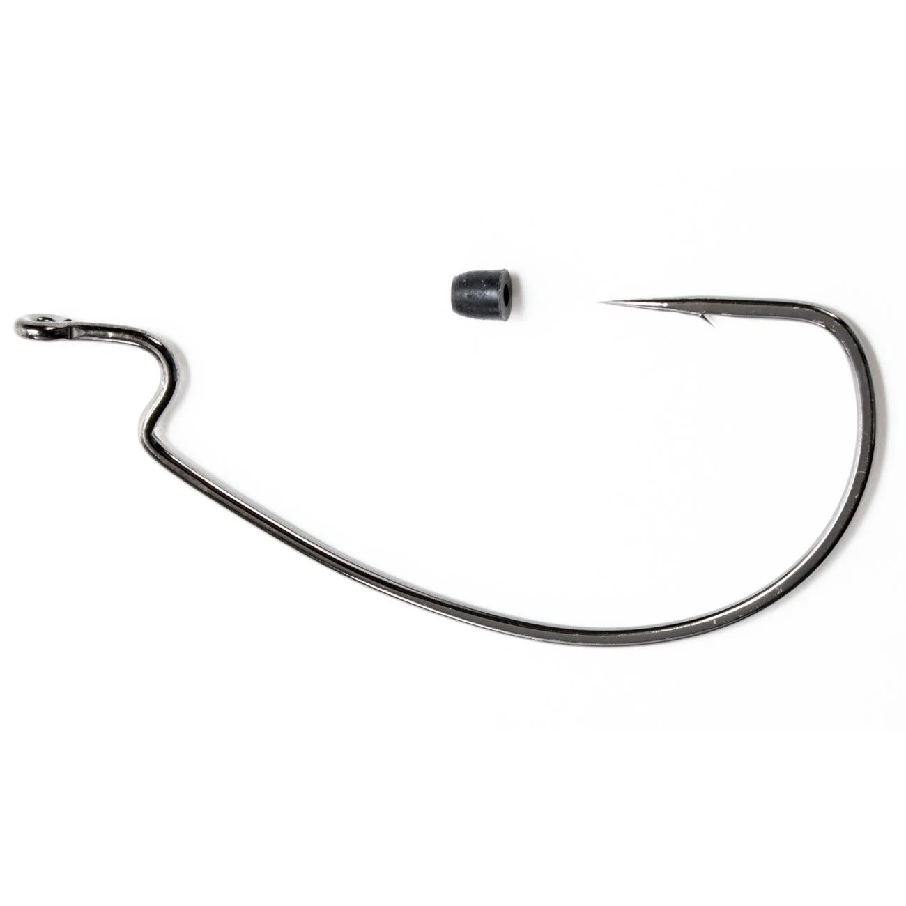 Крючок Офсетный Gamakatsu Worm EWG Hooks Sil Stopper Black №1 5 шт    185014-001 — характеристики,  особенности конструкции