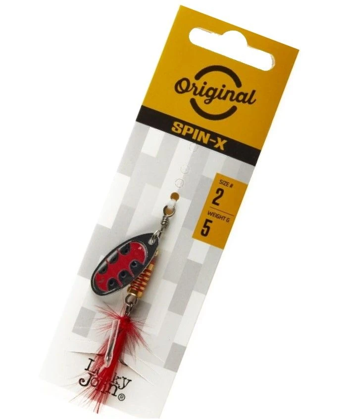 Вращающаяся Блесна Lucky John Spin-X Round №2 5 гр SX1   LJSR02-SX1 — крупный план
	                                    2