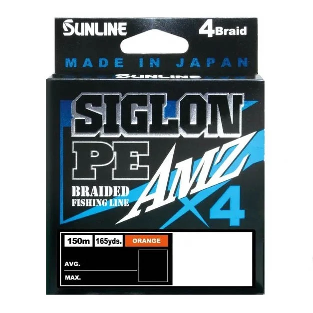 Плетеный шнур Sunline Siglon PE X4 AMZ 150 м  PE # 3 Blood Orange 0,296 мм — крупный план
	                                    1
