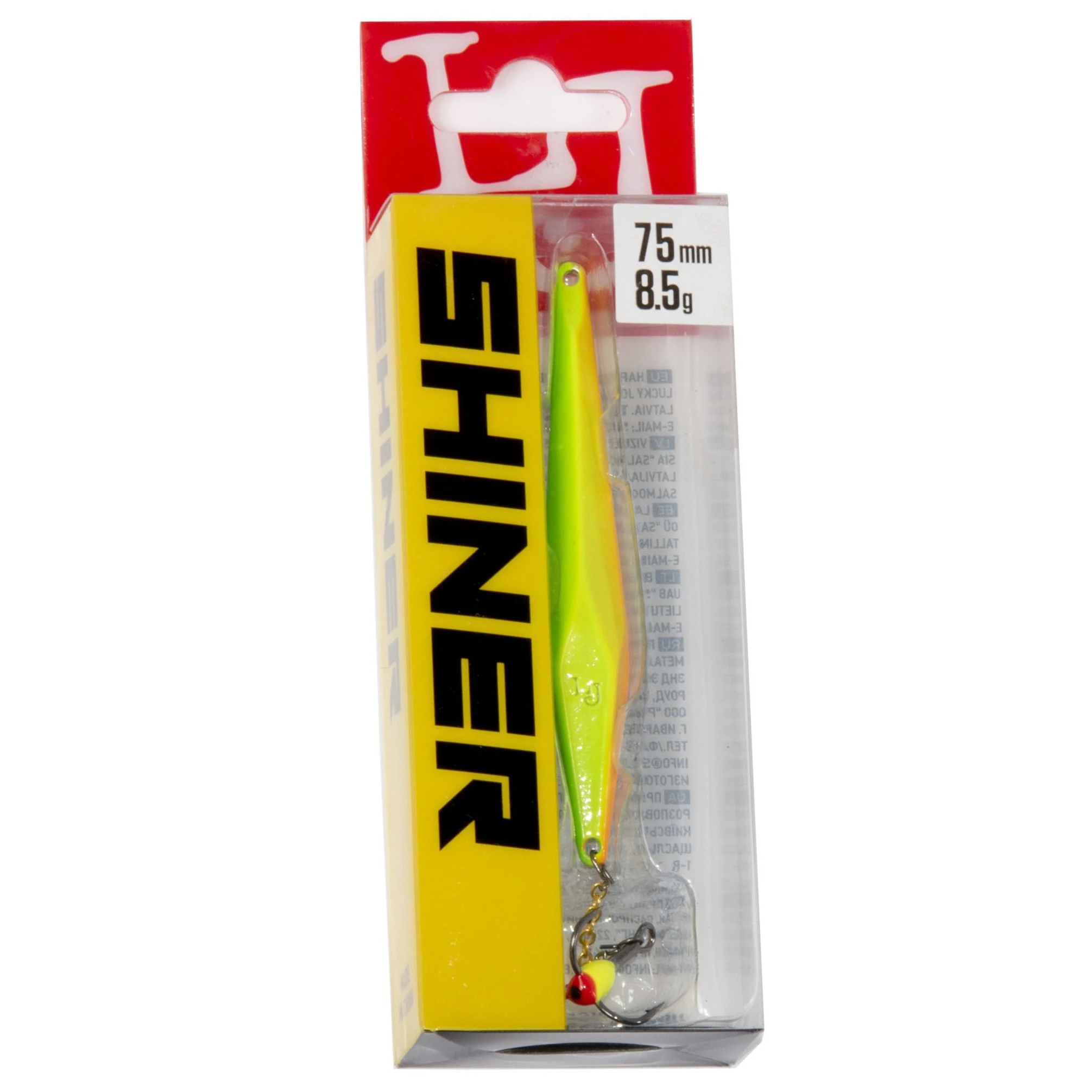 Зимняя Блесна Lucky John Shiner 11 гр 75 мм Apple   LJS75-A — крупный план
	                                    1