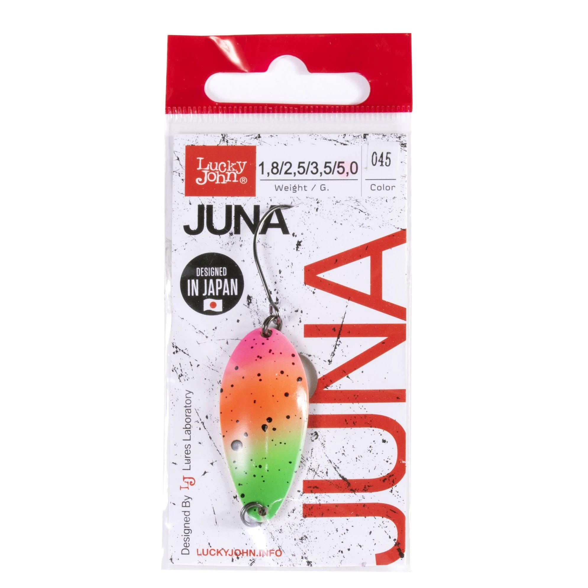 Колеблющаяся Блесна Lucky John Juna 5 гр 39 мм 045   LJJU50-045 — крупный план
	                                    1