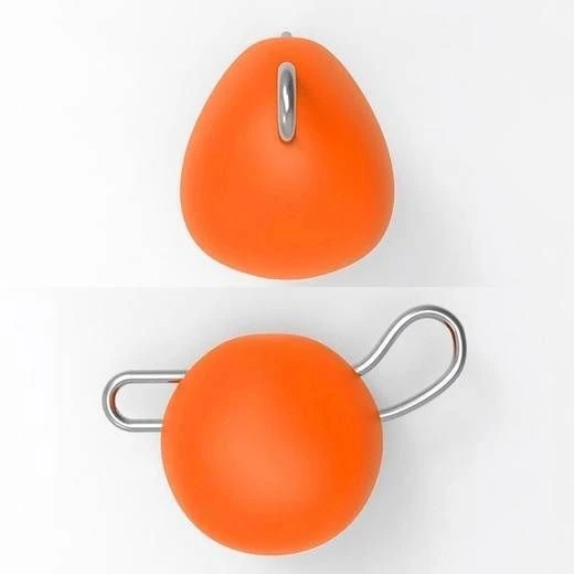 Груз UF Studio Капля-эксцентрик 1 гр 10 шт Оранжевый UV   1EOrUV — крупный план
	                                    1