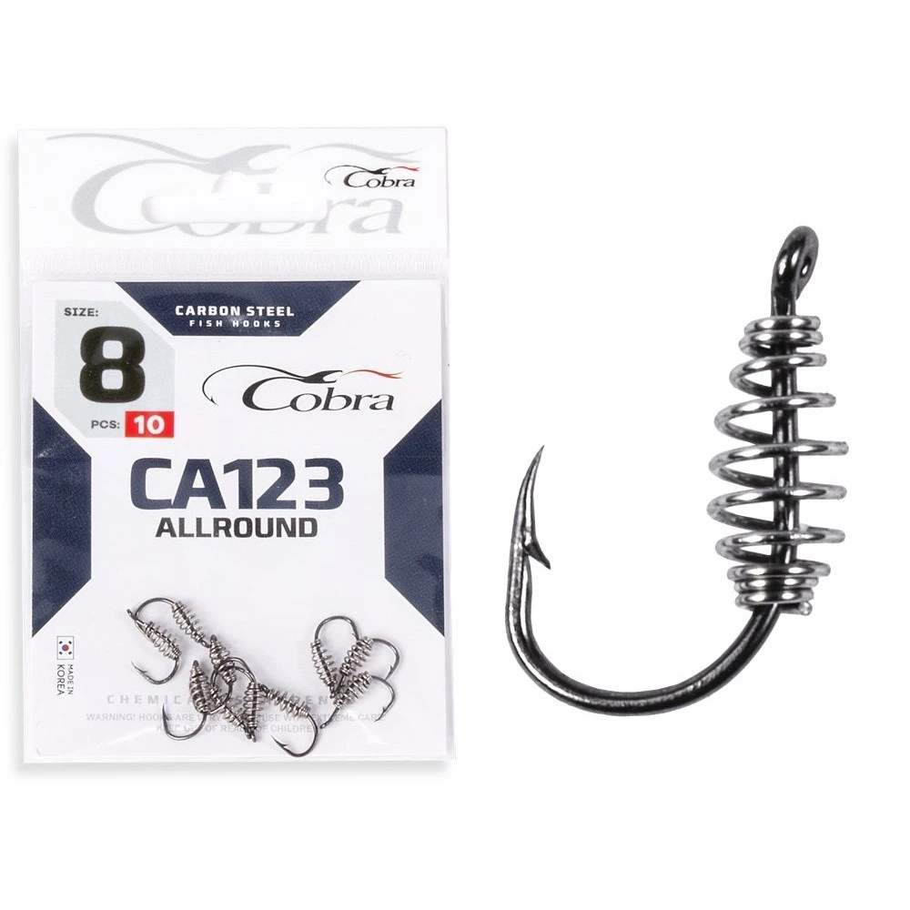 Крючок Одинарный Cobra Allround Pasteholder CA123 №8 10 шт    CA123-008 — крупный план
	                                    2