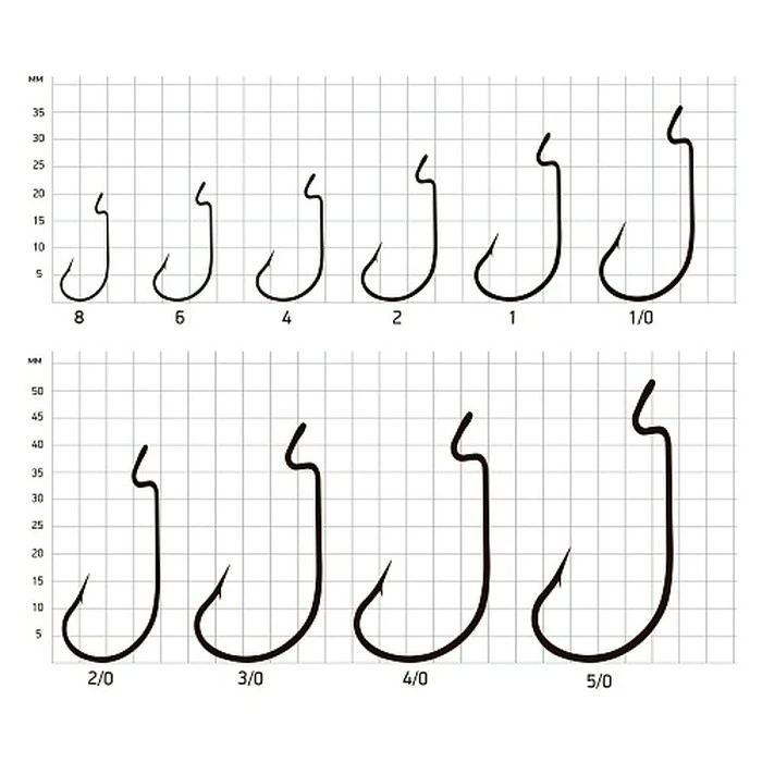 Крючок Офсетный Saikyo BS-2312 №3/0 10 шт BN   BS-2312BN3/0-10 — крупный план
	                                    1