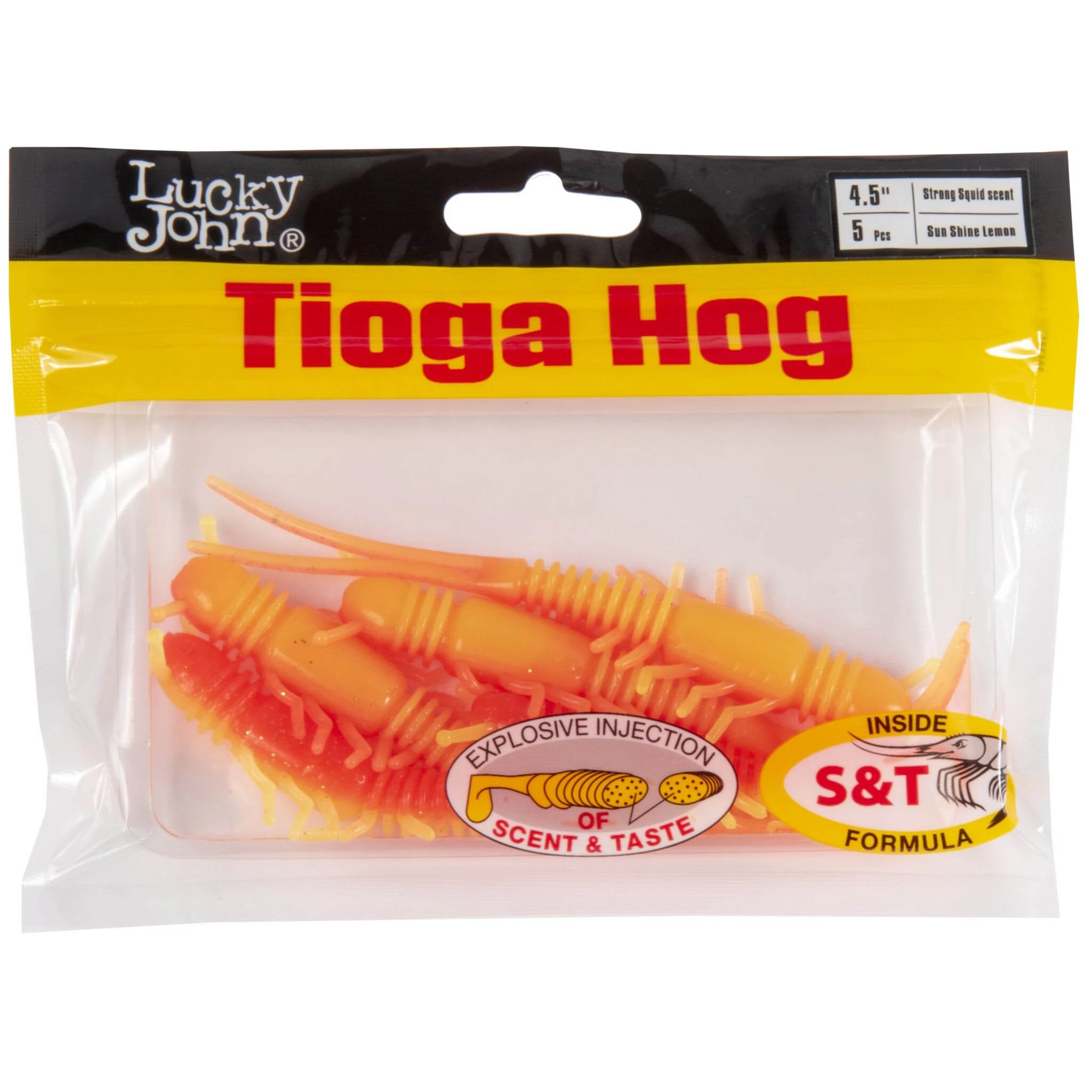 Силиконовая приманка Lucky John Tioga Hog 4.5in 114 мм 5 шт T54 Pro Series  140196-T54 — крупный план
	                                    2