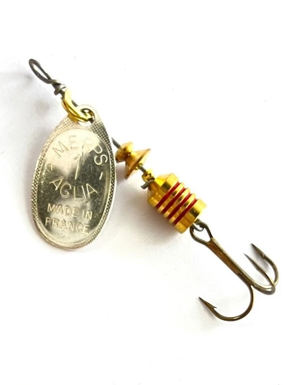 Вращающаяся Блесна Mepps Aglia №1 3,5 гр Silver   a-1-a — крупный план
	                                    1