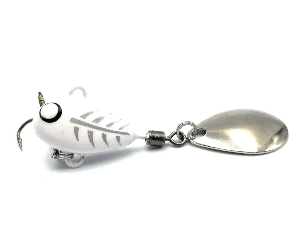 Тейл-спиннер UF Studio Hurricane 35 35 гр 85 мм White Ghost   H35Wghost — характеристики,  особенности конструкции