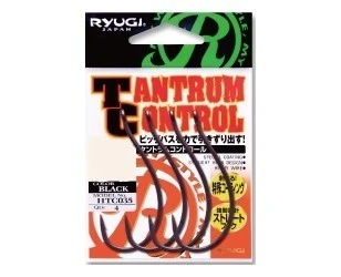 Крючок Одинарный Ryugi Tantrum Control №5/0 4 шт Black   HTC0355/0 — крупный план
	                                    1