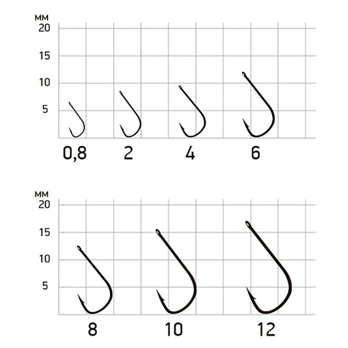 Крючок Одинарный Saikyo KH-10006 Sode Ring №6 10 шт BN   KH-10006BN6-10 — крупный план
	                                    1