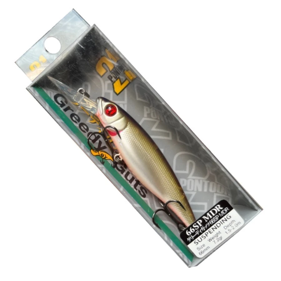 Воблер Pontoon 21 Greedy Guts 66SP-MDR 417 CB Natural Brown 7,2 гр   P21-GGT-66SP-MDR-417 — крупный план
	                                    1