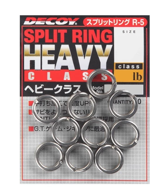 Кольцо Заводное Decoy Split Ring  №10 113 кг 8 шт Серебряный Heavy Class — крупный план
	                                    2