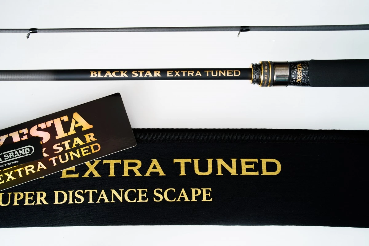 Спиннинг Xesta Black Star Extra Tuned S84MH-T 255 см 1,5 - 18 гр  Super Distance Scape  XBSET-S84MH-T — крупный план
	                                    5