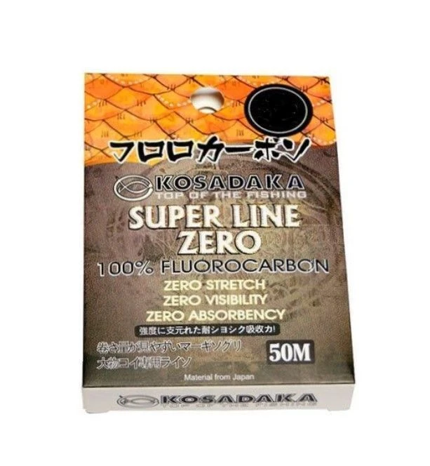 Флюорокарбон Kosadaka Super Line Zero 50 м 0,16 мм    FCSLZ-50-016 — крупный план
	                                    1