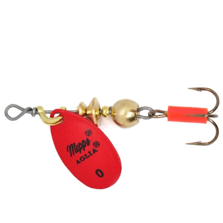 Вращающаяся Блесна Mepps Aglia Fluo №0 2,5 гр Rouge   af-0-r — характеристики,  особенности конструкции