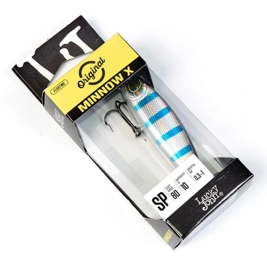 Воблер Lucky John Minnow X 80SP A13 10 гр Original  LJO0808SP-A13 — крупный план
	                                    2
