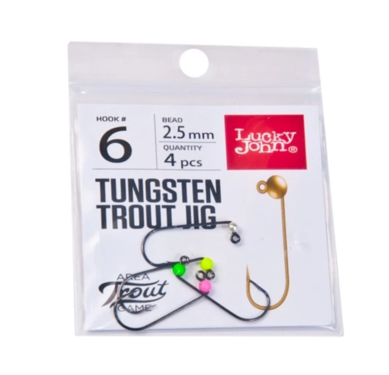 Джиг-головка Lucky John Area Trout Game №4 0,15 гр 4 шт Mix 2   LJTATG025-SPGY — характеристики,  особенности конструкции