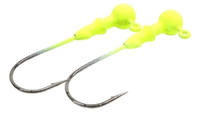 Джиг-головка Kosadaka J-W №1/0 3,5 гр 2 шт Chartreuse   J-W-chartreuse-3.5-1/0 — крупный план
	                                    1