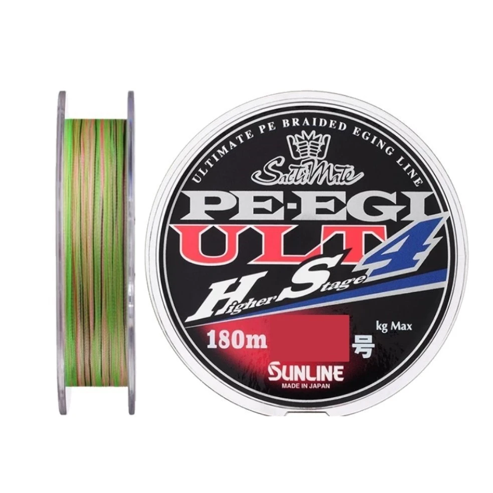 Плетеный шнур Sunline SM PE EGI ULT HS4 180 м  PE # 0,8 HG 0,148 мм — характеристики,
	                                    особенности конструкции