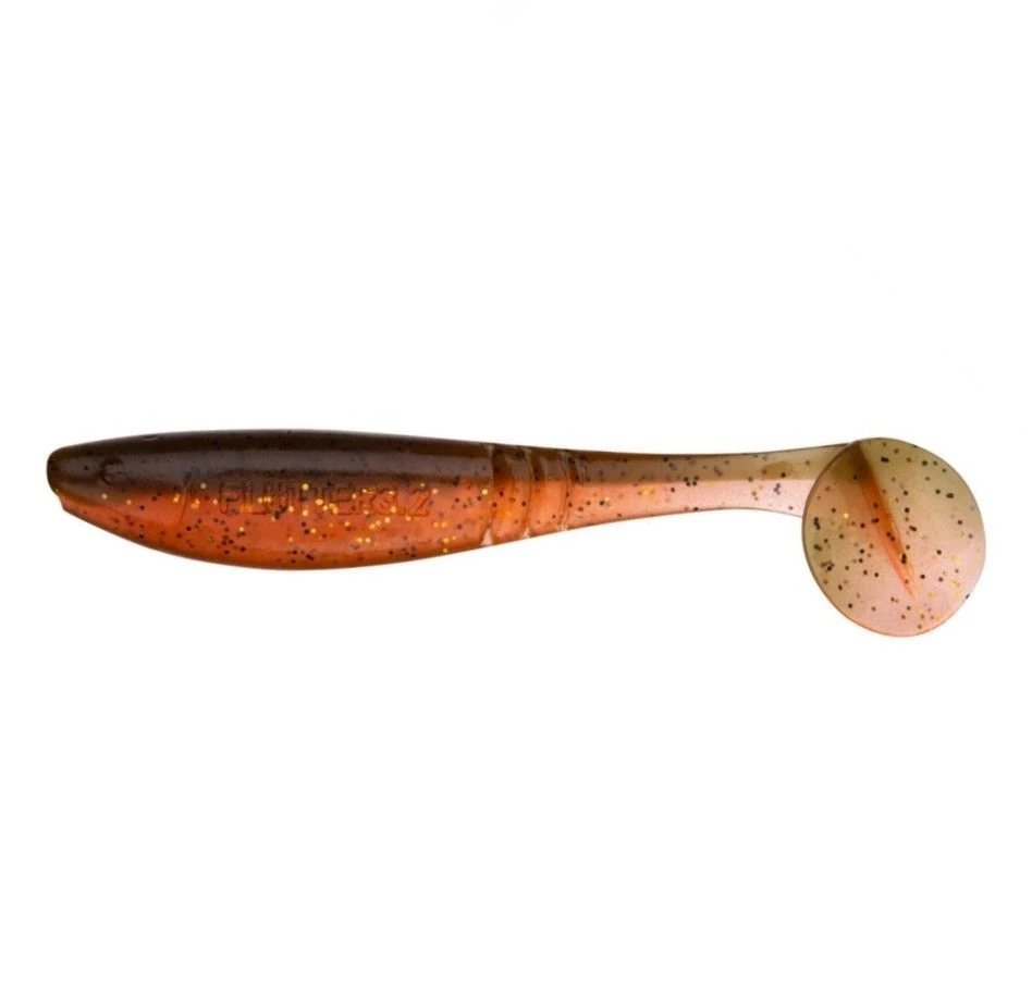 Силиконовая приманка Jig It Flutter 3.8 95 мм 6 шт 014 Red pumpkin   JIF95014S — характеристики,  особенности конструкции