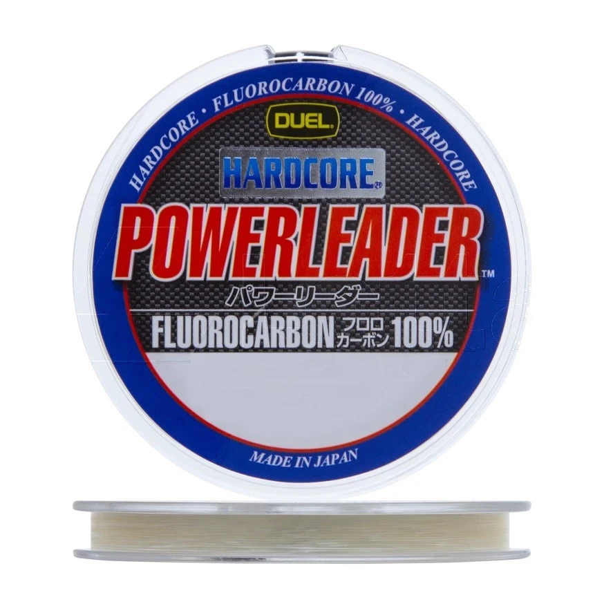 Флюорокарбон Duel Hardcore Powerleader FC Fluorocarbon 100% 50 м 0,435 мм    H3341 — характеристики,  особенности конструкции
