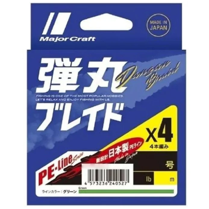 Плетеный шнур Major Craft Dangan Braid X4 300 м  PE # 1,2 Мультиколор 0,15 мм   DB4-300/1.2MC — характеристики,
	                                    особенности конструкции