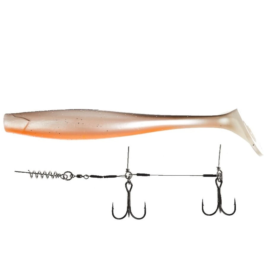 Силиконовая приманка Lucky John Giant Kubira Swim Shad 10.3in 260 мм 1 шт PG18 3D BBS Series + Stinger XL  140434SET-PG18 — характеристики,
	                                    особенности конструкции