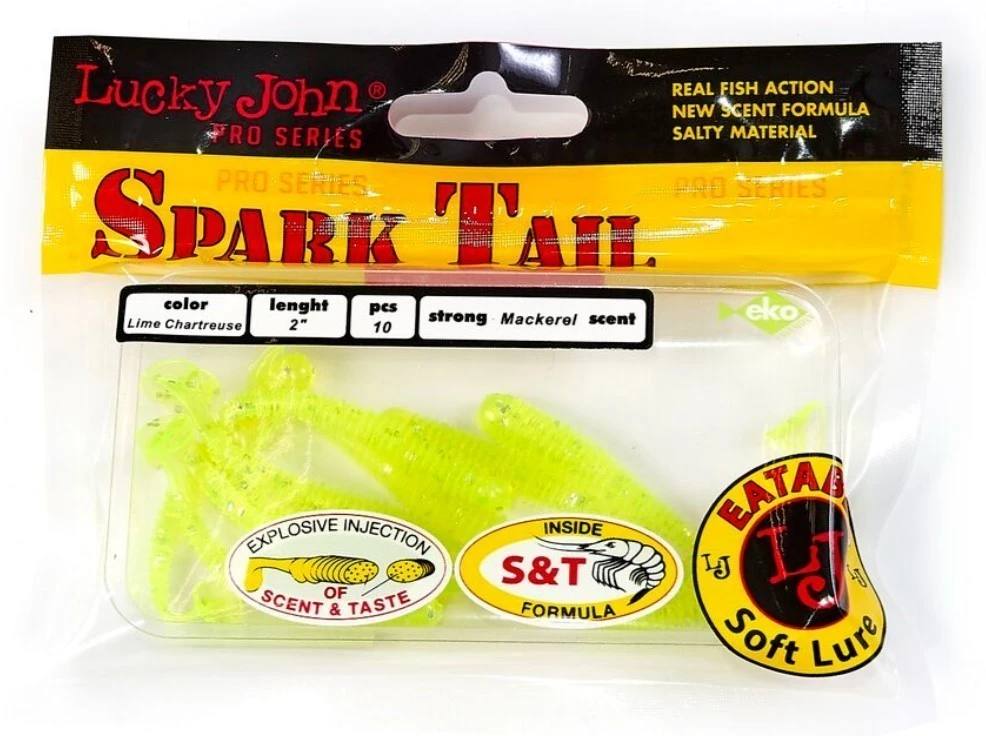 Силиконовая приманка Lucky John Spark Tail 2.0in 50 мм 5 шт 071 Pro Series  140166-071 — крупный план
	                                    2