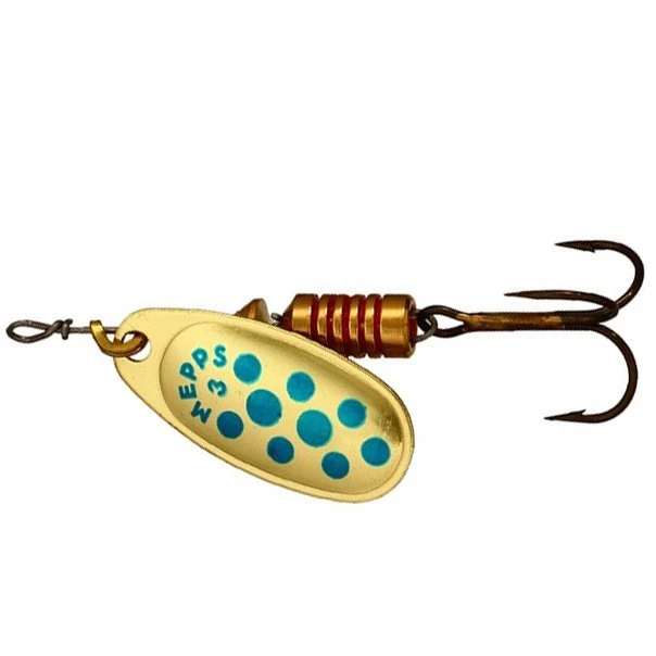 Вращающаяся Блесна Mepps Comet Decoree №3 6,5 гр OR points bleus   cd-3-o-bs — характеристики,  особенности конструкции