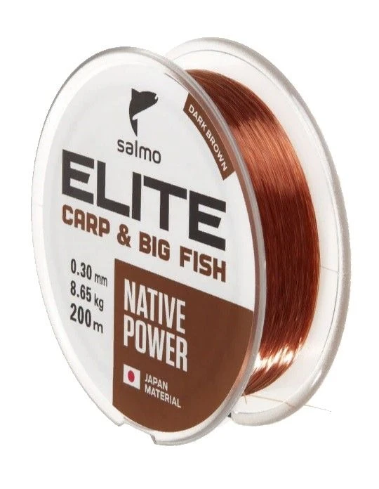 Леска монофильная Salmo Elite Carp & Big Fish 200 м 0,3 мм    4120-030 — характеристики,  особенности конструкции