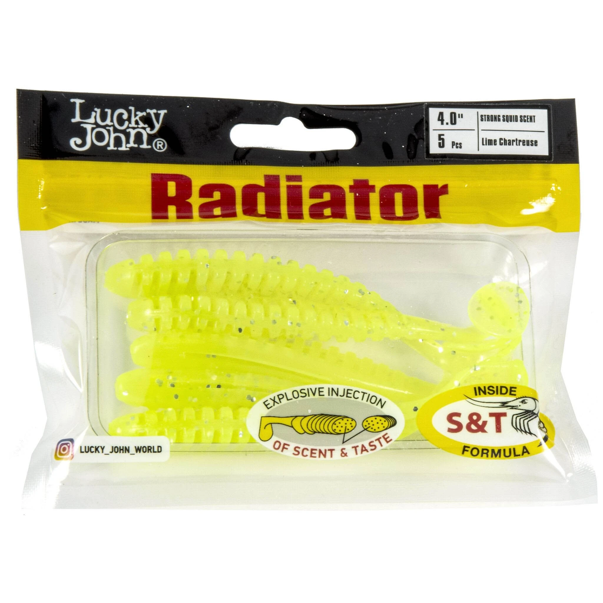 Силиконовая приманка Lucky John Radiator 4.0in 100 мм 5 шт 071 Pro Series  140210-071 — крупный план
	                                    2