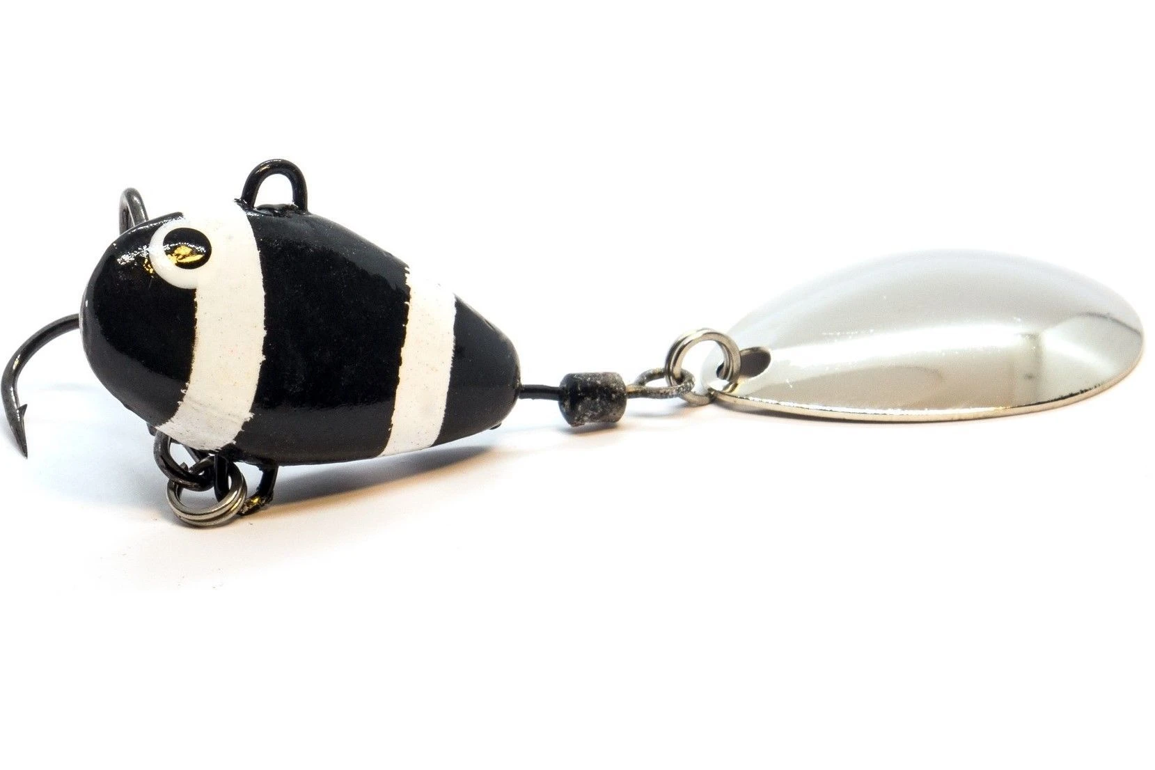 Тейл-спиннер UF Studio Hurricane 21 21 гр 65 мм Zebra   H21Z — характеристики,  особенности конструкции