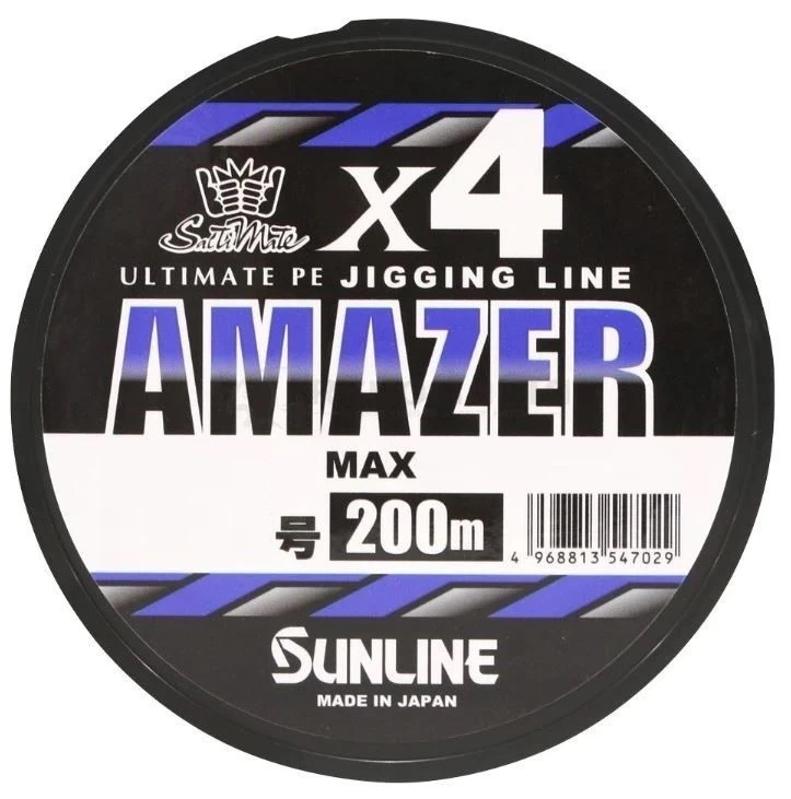 Плетеный шнур Sunline Amazer X4 200 м  PE # 1,2  0,185 мм — характеристики,
	                                    особенности конструкции