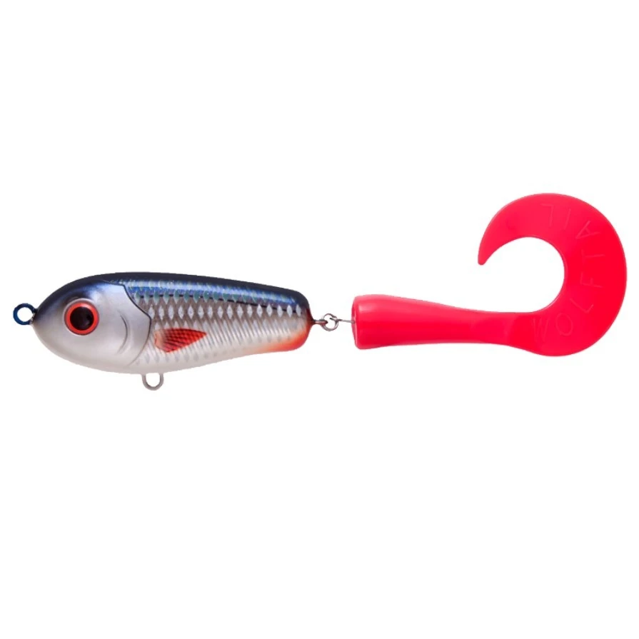 Воблер Strike Pro Wolf Tail Sinking 230 C384F Whitefish 104,5 гр Wolf Color  EG-159#C384F — характеристики,
	                                    особенности конструкции