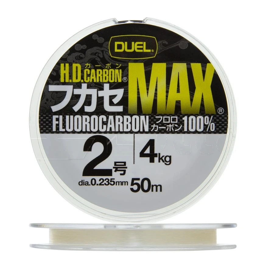 Флюорокарбон Duel H.D. Carbon Max Fluorocarbon 100% 50 м 0,235 мм    H3323 — характеристики,  особенности конструкции