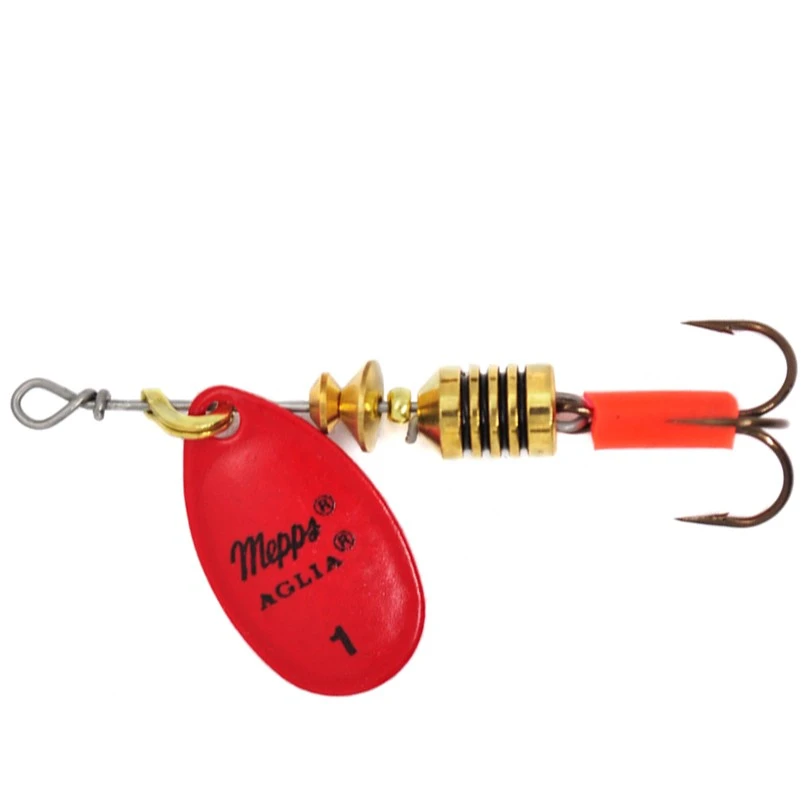 Вращающаяся Блесна Mepps Aglia Fluo №1 3,5 гр Rouge   af-1-r — характеристики,  особенности конструкции