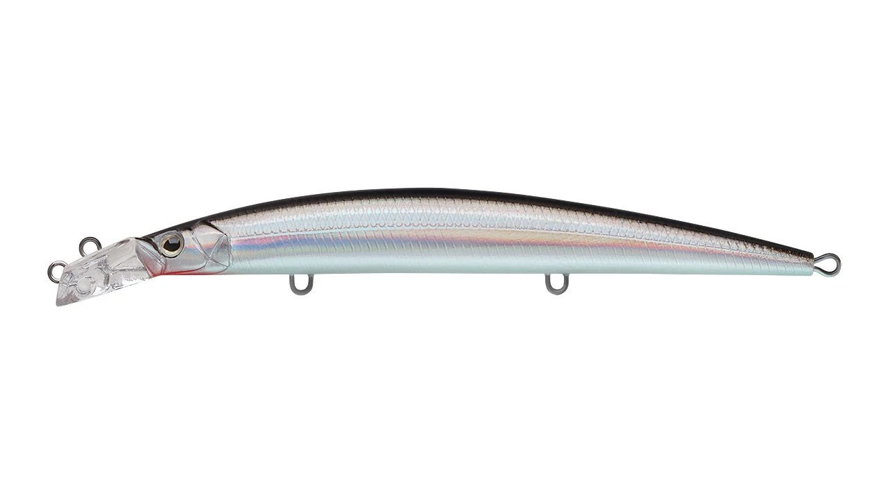 Воблер Strike Pro Top Water Minnow 130 A010-EP Black Back Silver 15 гр   JL-158F#A010-EP — характеристики,
	                                    особенности конструкции