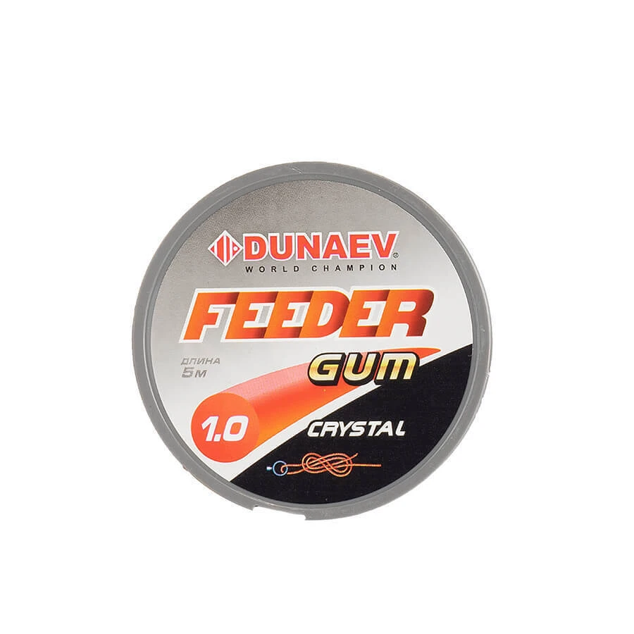 Фидергам Dunaev Feeder Gum Clear 1 шт  1.0 мм  DVZ017 — крупный план
	                                    1