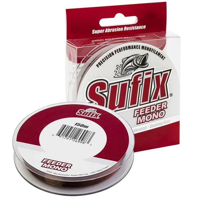 Леска монофильная Sufix Feeder Mono 150 м 0,14 мм Красная   DS1XL0140MZB2O — характеристики,  особенности конструкции