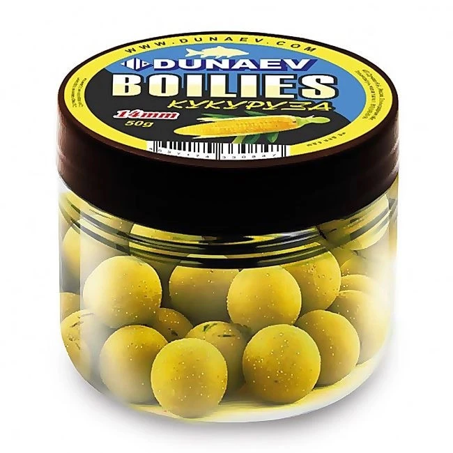 Бойлы Dunaev Вареные  Кукуруза  14мм — характеристики,  особенности конструкции