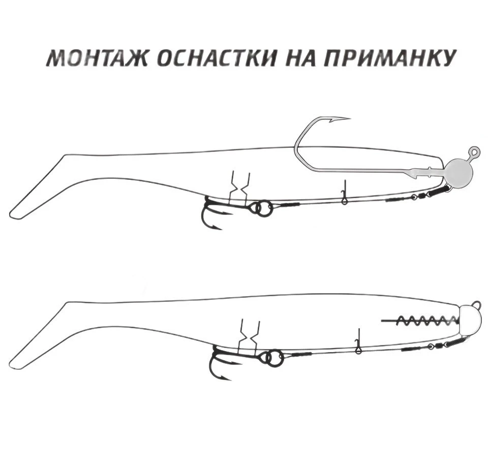 Стингер Мормыш T-Treble Титановый №1 20 кг 1 шт  Ассист с тройником  VD-TTiJE-11 — крупный план
	                                    1