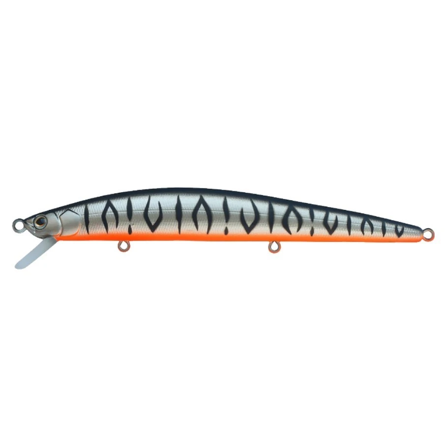 Воблер Strike Pro Slingshot Minnow 120F A243ES Grey Shadow Mat Tiger 12,6 гр   EG-145F#A243ES — характеристики,  особенности конструкции