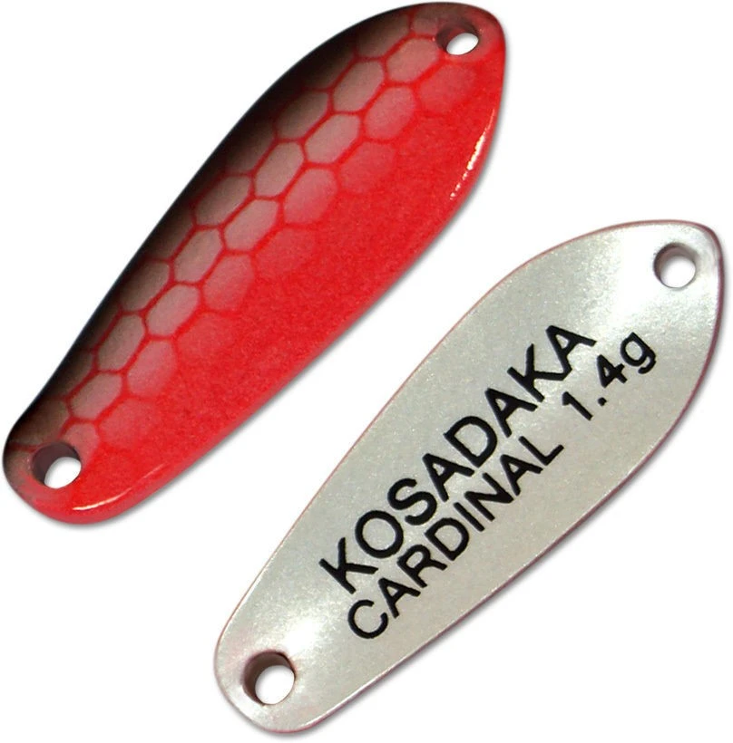 Колеблющаяся Блесна Kosadaka Trout Police Cardinal 1,4 гр 25 мм Ak52   Tl-Crd-Ak52 — характеристики,  особенности конструкции