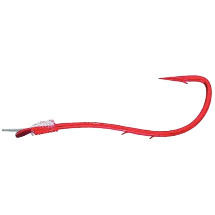 Крючок Одинарный Owner S-9330 №8 7 шт Red   ow-S-9330RE-8 — характеристики,  особенности конструкции