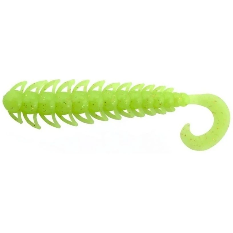 Силиконовая приманка Bait Breath Bugsy Pro 3.5 88 мм 12 шт S898 Glow Limechart/Gold — характеристики,  особенности конструкции
