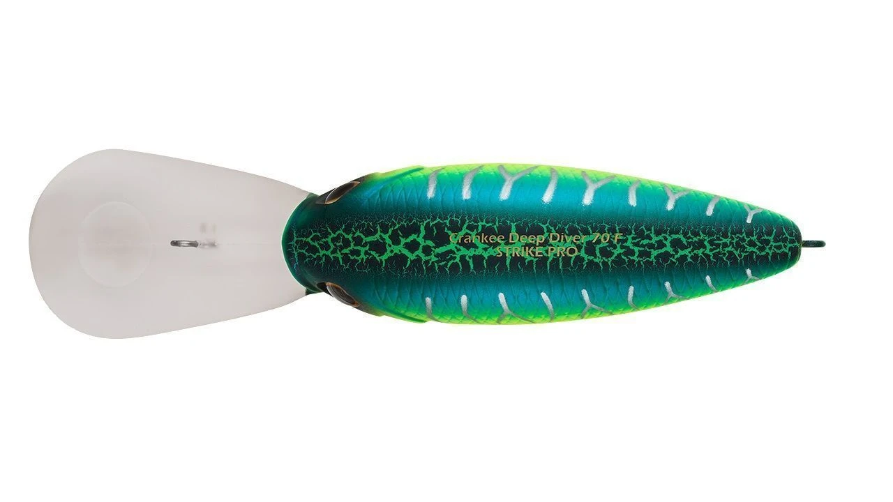 Воблер Strike Pro Crankee Deep Diver 70 A223S-RP Pearl Mat Tiger 20 гр   JL-037F#A223S-RP — крупный план
	                                    1