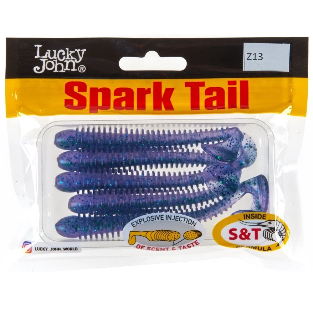 Силиконовая приманка Lucky John Spark Tail 4.0in 101 мм 5 шт Z13 Pro Series  140168-Z13 — крупный план
	                                    2