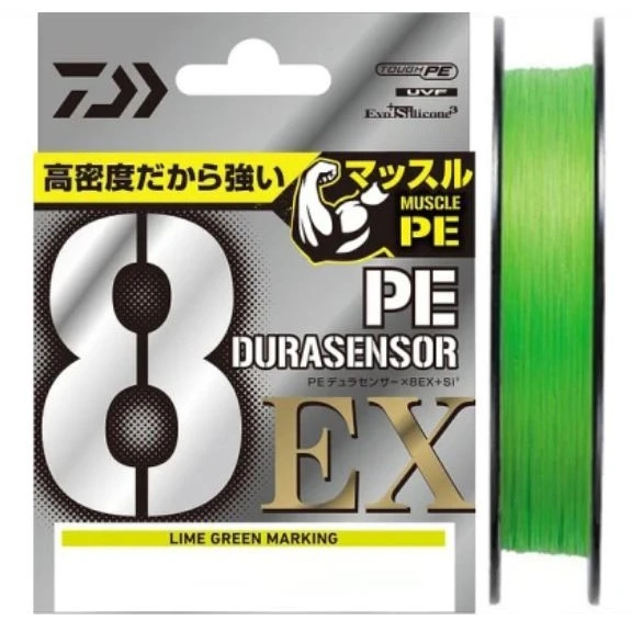 Плетеный шнур Daiwa UVF PE Durasensor X8EX+SI3 150 м  PE # 0,4 LGM   07320112 — характеристики,  особенности конструкции